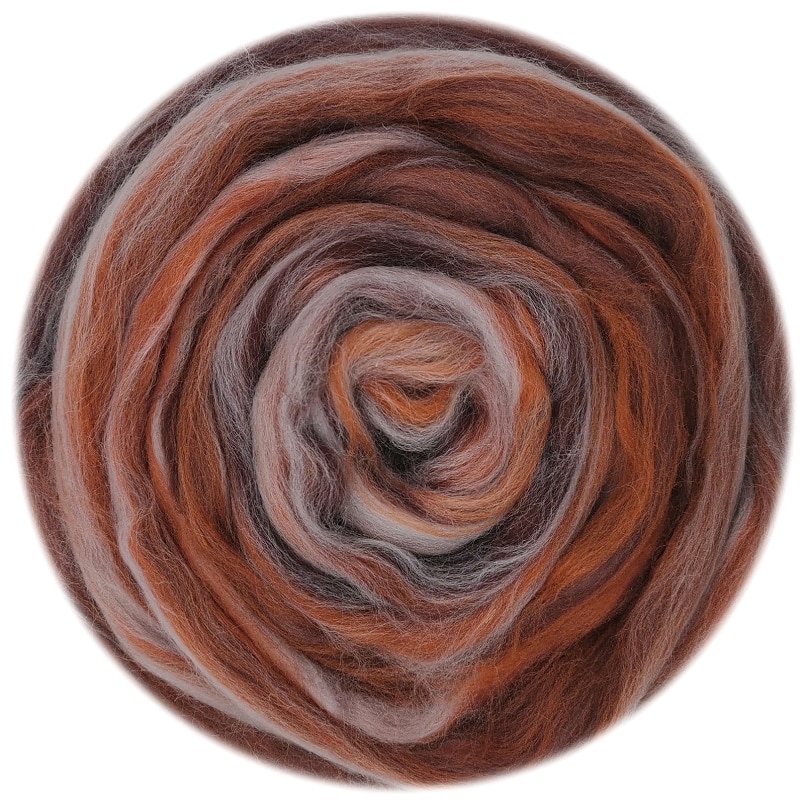 Lã misturada lã roving 50g merino misturado mão tingida lã topo arte agulha e molhado felting suprimentos agulha felting diy lã (no.12)