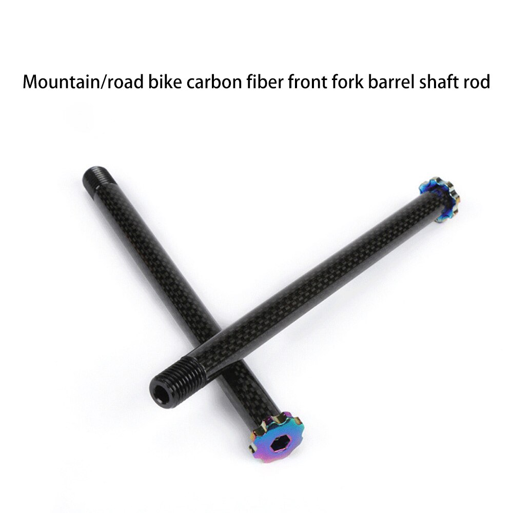 Karbonfiber mtb landeveissykkel 12mm aksel foran bak nav spyd gaffel aksel nav aksel sykkel fremre nav aksel 12mm karbonfiber verktøy