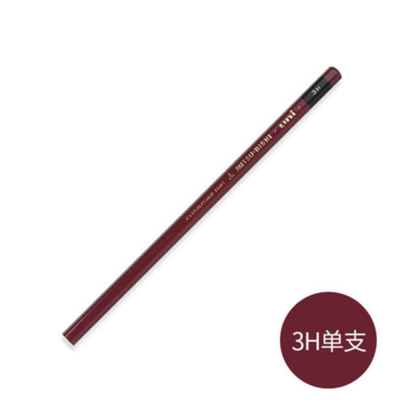 Uni 1887 Geavanceerde Hout Potlood Hardheid Test Potlood Tekening Potlood HI-UNI 1Pcs: 3H 1PCS