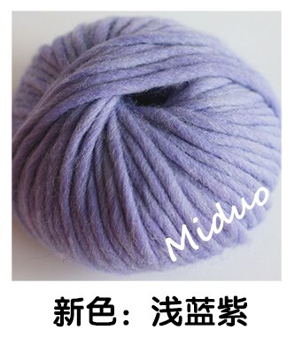 6mm Natural Merino Wool Chunky Yarn Felt Wool Roving Soft Yarn for Spinning Hand Knitting Spin Yarn Winter Warm Free Needle 150g: Light Blue Purple