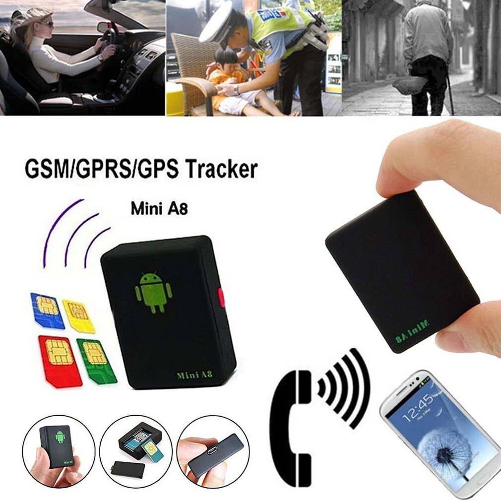 Mini  a8 gps micro tracking locator ældre børn sporing anti-tabt bil tyverisikring sos bil tyveri