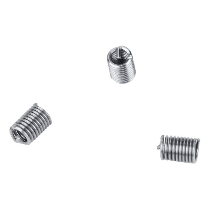 60Pcs Thread Repair Kit,304 Stainless Steel Helical Wire Threaded Insert Assortment Kit,Wire Thread Inserts