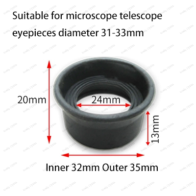 2 PCS 28-36mm Various Soft Rubber Eyepiece Eye Shields Eye Cups Guards Binoculars Microscope Telescope Night Vision Eye Cups: green