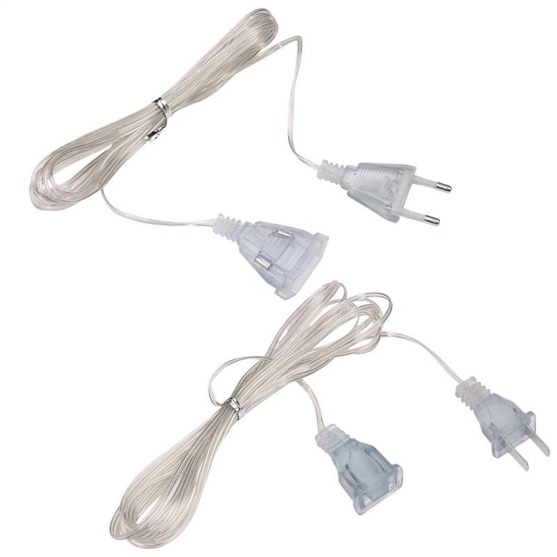 Cable de extensión Cable de alimentación fino de 10 pies Cable de extensión 220V Accesorios de iluminación finos Cables Cable de extensión Extensor de cable eléctrico