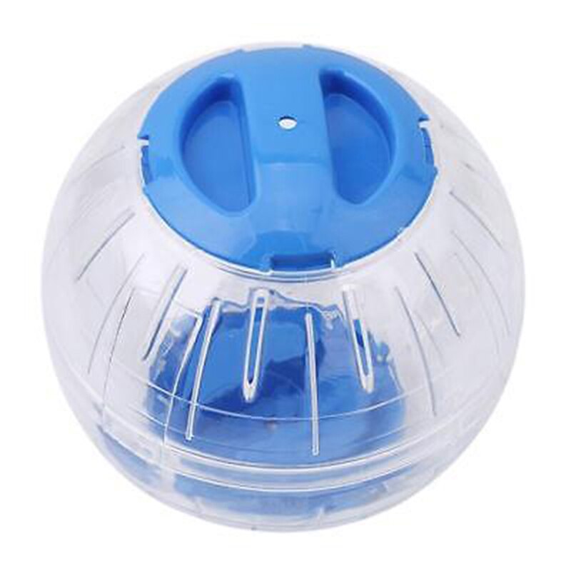 Bola transparente transpirable sin soporte para mascotas hámster, producto para mascotas pequeñas, para correr, 2 colores, plástico,: Blue