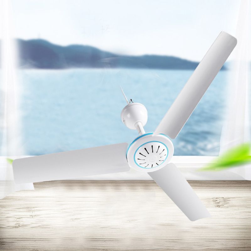 12V Ceiling Fan, Portable Hanging Camping Tent Fans for Outdoor Gazebo, DC Battery Powered Fan