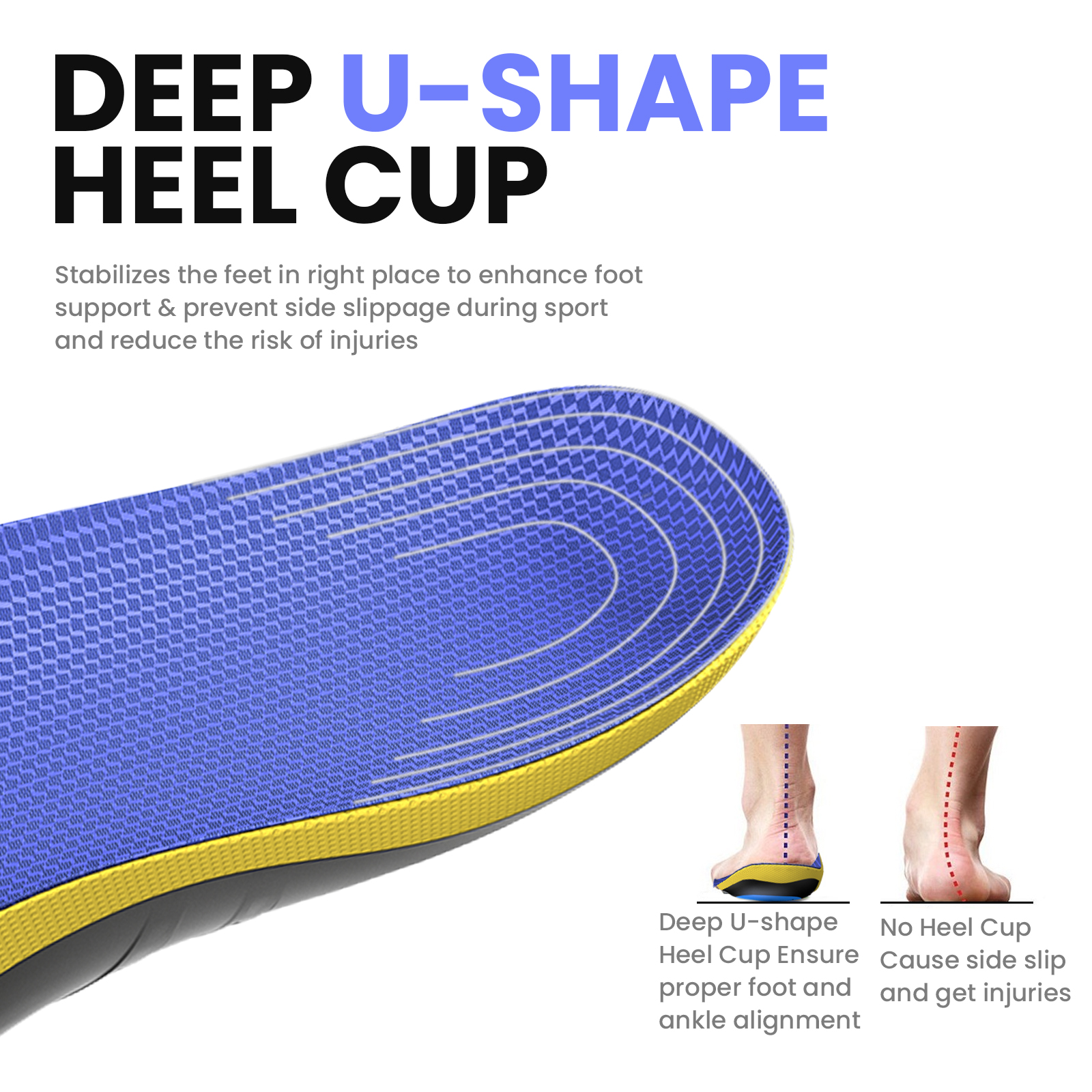 Plantillas deportivas ortopédicas de primera para pies, almohadilla de Gel PU con absorción de impacto, transpirable, soporte para arco deportivo, plantilla para el cuidado del dolor