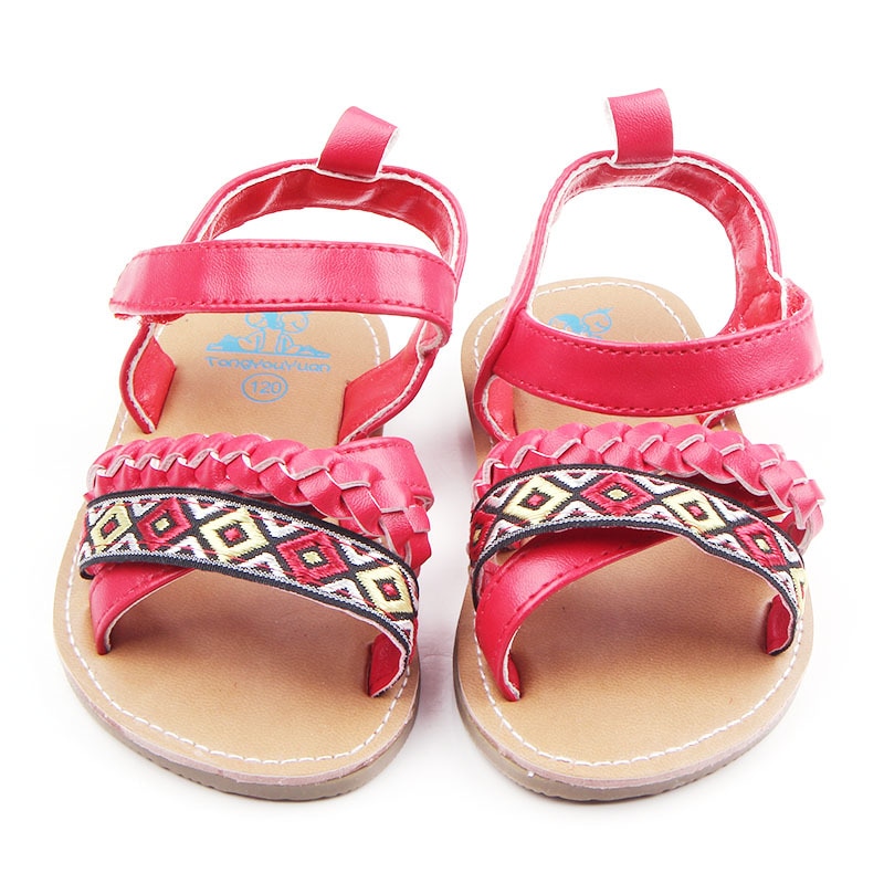 0-12M sandali per bambina pu tomaia suola rigida sandali per neonato scarpe estive per neonati F19