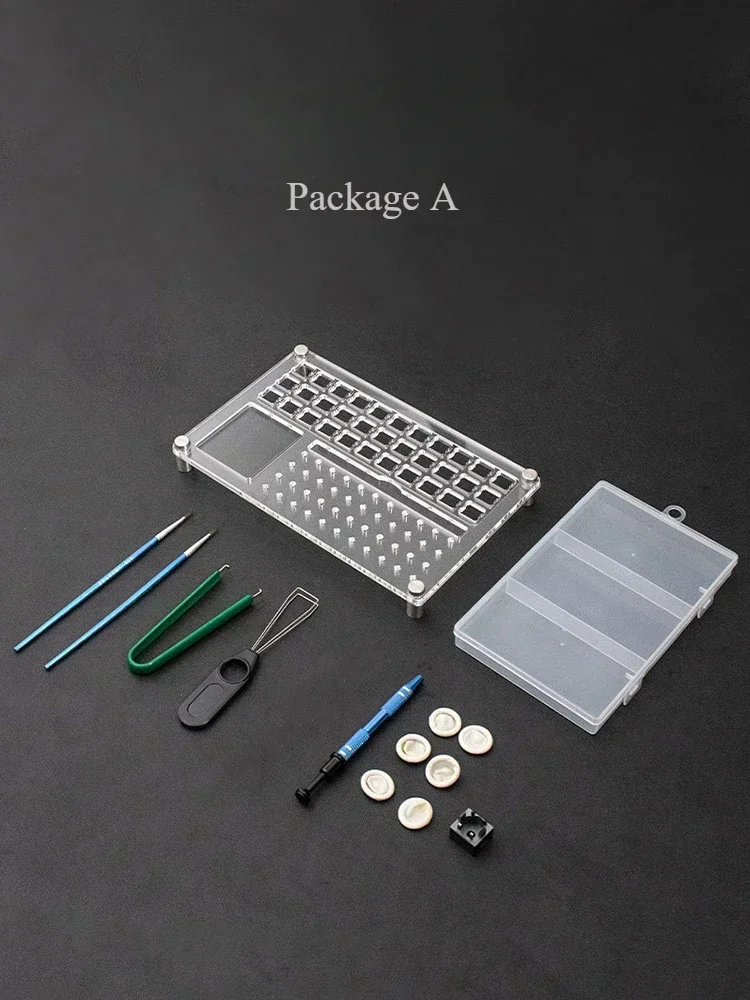 Mechanical Keyboard DIY Kit Lubricated Plate Shaft / Oil Filled Plate Shaft / Opener Mechanical Keyboard Kit: Olive