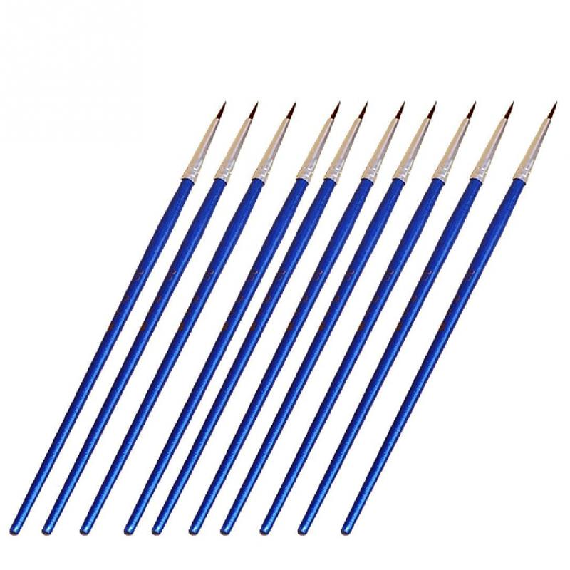 10Pcs/Set Fine Hand-painted Thin Hook Line Pen Drawing Art Pens Paint Brush #4