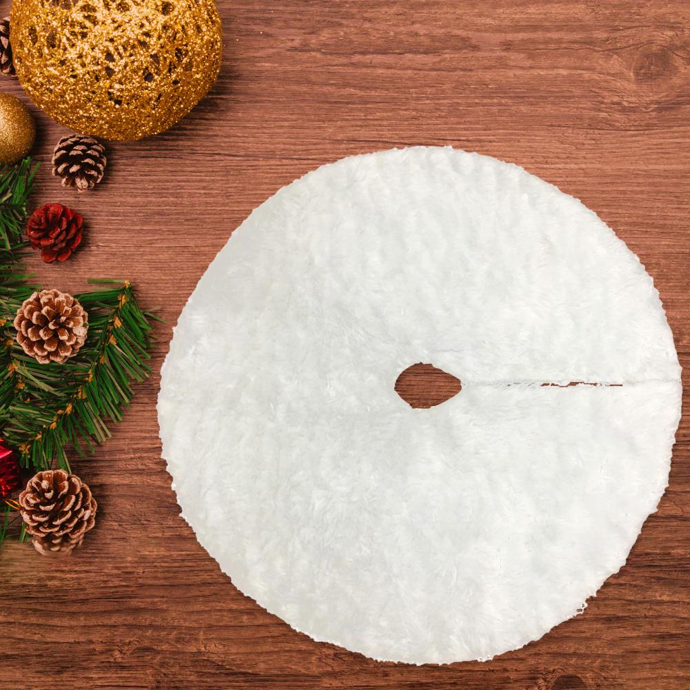 Tree Skirt Soft Comfortable Tree Mat Non Woven Fabric Tree Carpet Christmas Exquisite Visual Effect Tree Skirt Base for Home