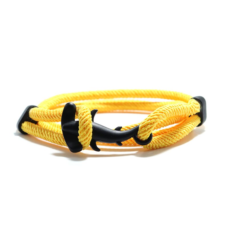 Bobo – Bracelet à cordes multicouches fait à la main pour Homme, bijou gothique, tête de requin, Viking