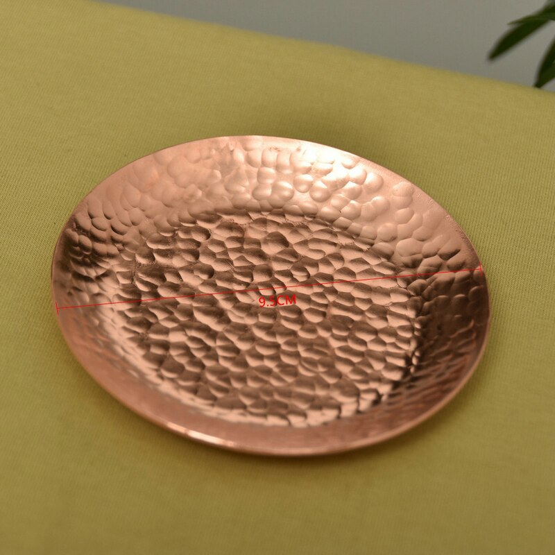 1Pcs Hand Verdikte Zuiver Koper Water Thee Wijn Koffie Cup Set Met Bekerhouder