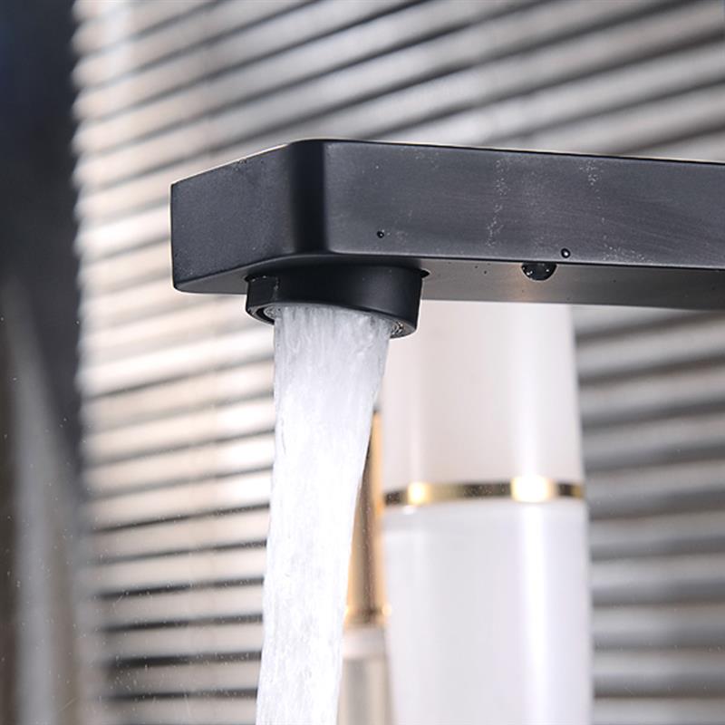 Kwadratowa farba bateria robić zlewu zestaw bateria umywalkowa umywalka łazienkowa kran z mieszaczem pojedynczy otwór przedmioty kuchenne