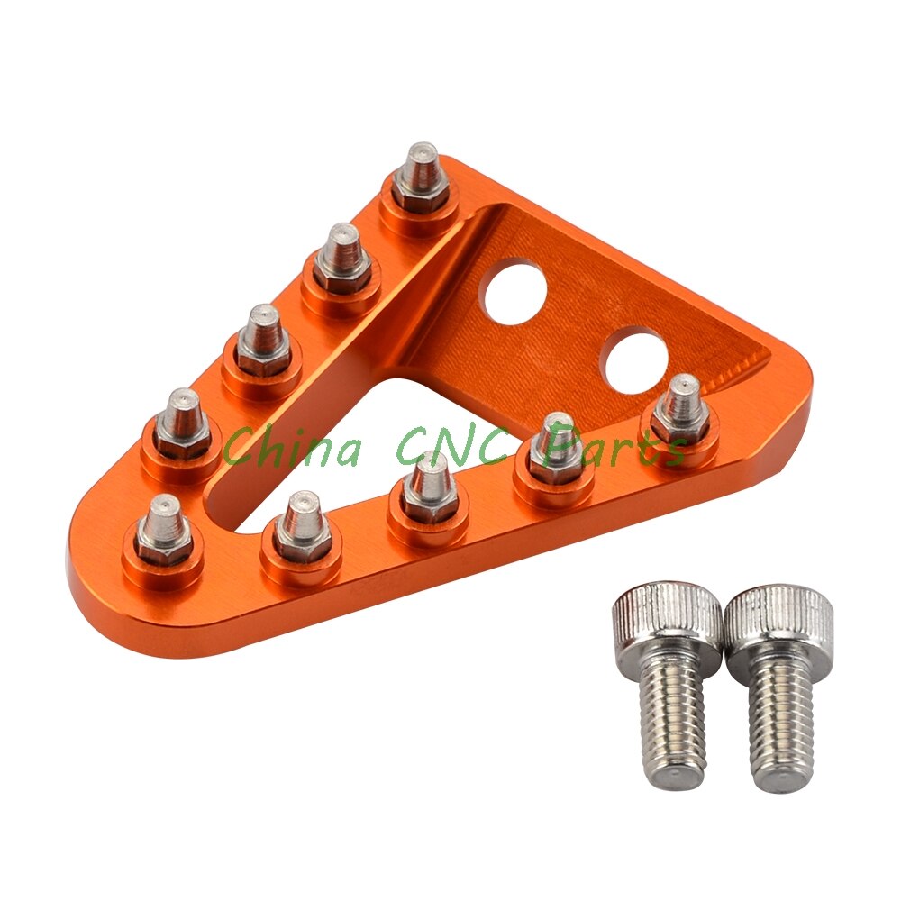 Punta de placa de pedal de freno trasero CNC grande y ancha para KTM 125 150 200 250 300 350 450 500 EXC SX SXF XC XCW EXCF XCF: Orange