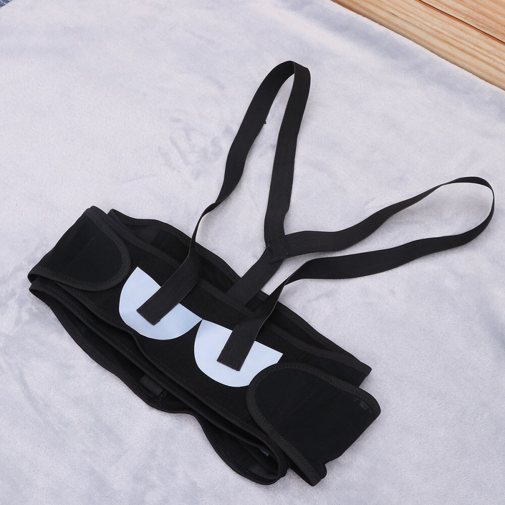 Mutterschaft Bauch Unterstützung Band Atmungs Dünne Schwangerschaft Gürtel mit Schulter Riemen Verstellbare Taille Unterstützung (Schwarz)