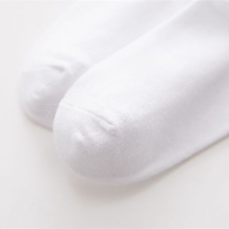 5 Paare Baby Socken Jungen Mädchen freundlicher Schule Sport Weiß Socken Weiche freundlicher Günstige Lange Socken Frühling Sommer Herbst Winter