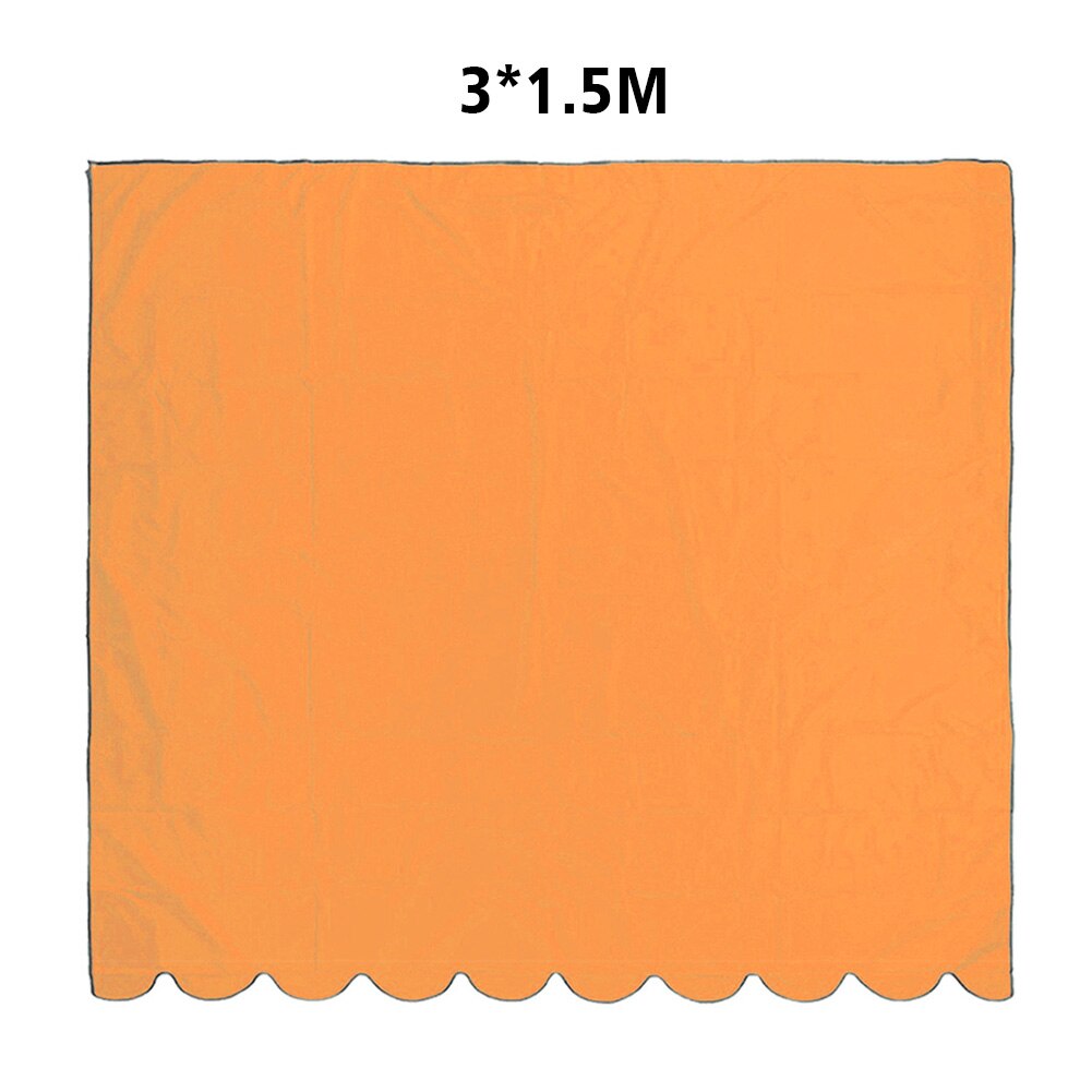 Vattentät dammtät pool uv-skydd uteplats oxford tyg trädgårdsskugga segel stort rektangulärt solskydd markis skärmtak: Orange 3 mx 1.5m