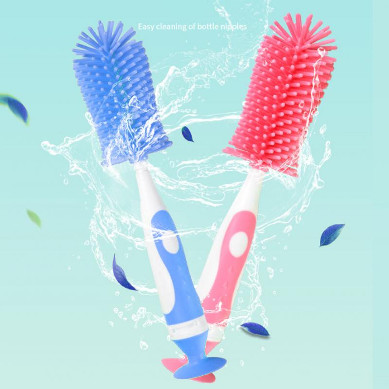 Washing Cup Cleaning Feeding Bottle Brush Multifunctional Temperature Resistance Spout Tube Teat Non Toxic Kitchen Soft Silicone