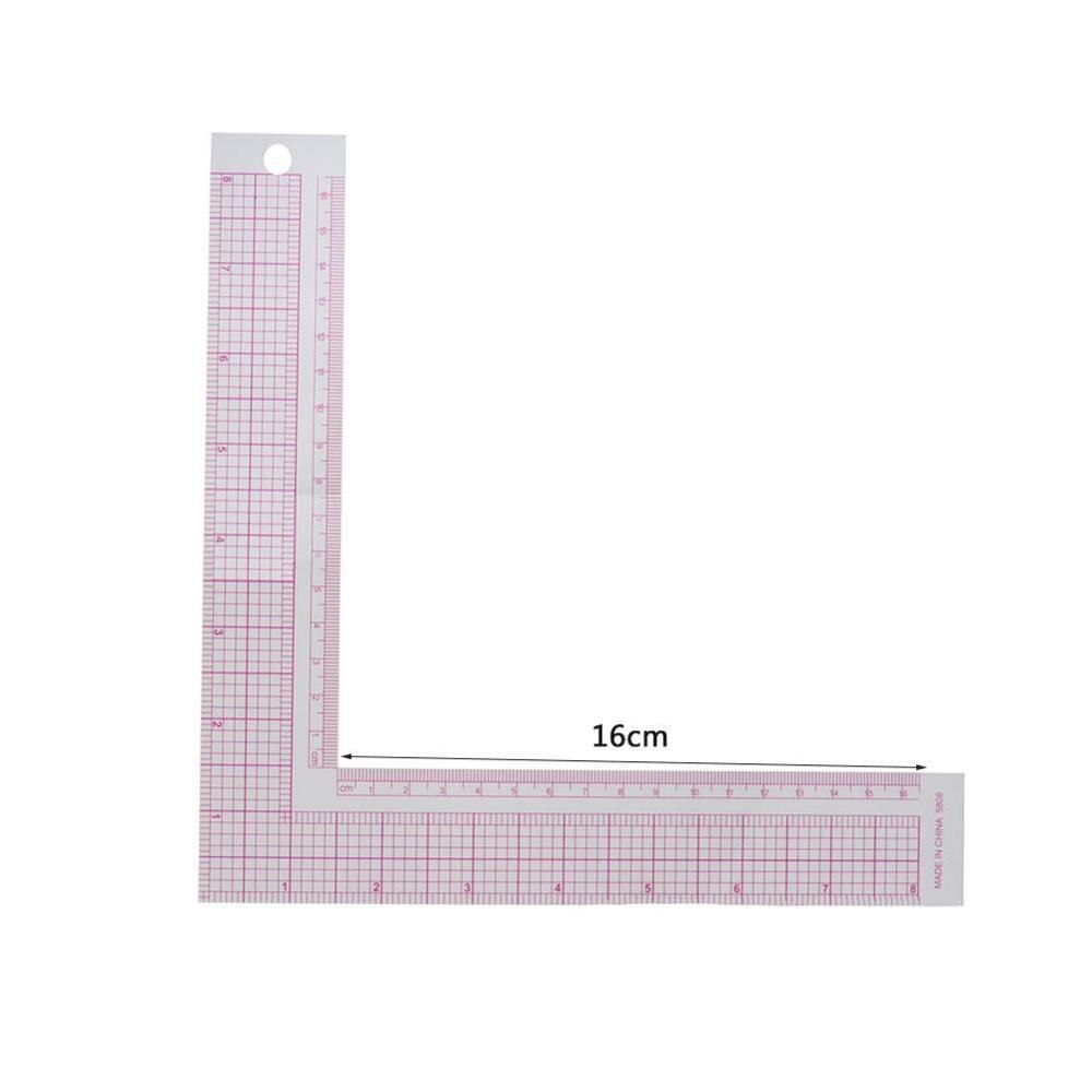 1pcs Plastic L-Square Shape Ruler French Curve Sewing Newest Sewing Craft Tailor DIY Tools Measure Craft ruler N8V0