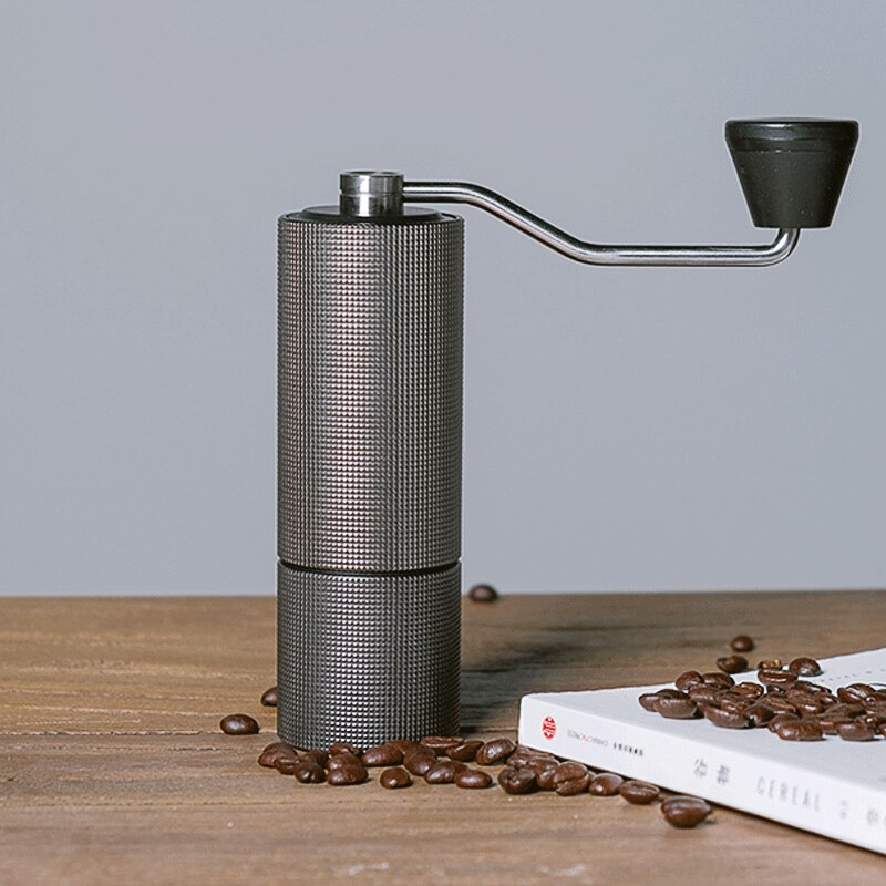 Timemore — Moulin à café manuel châtaignier C2, mis à jour, , aluminium, manuel, broyeur de bavure, en acier inoxydable, mini machine
