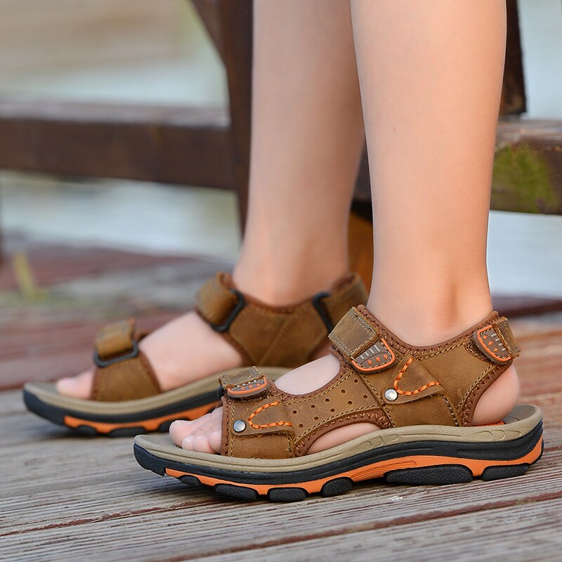 Sialia åndbare børnesandaler til børn sko drengesandaler pigesko sommerstrand åndbart skolefodtøj med åben tå