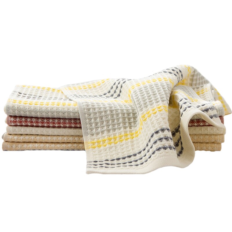 Wafel Handdoek Serie Gezicht Handdoeken Close Huid Zacht En Ademend Pluizige Badkamer Extreme Comfort Rechthoek Effen Kleur Kind