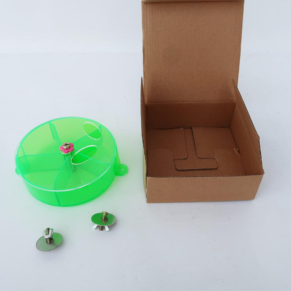 AsyPets Acrylic Foraging Wheel Pet Parrot Rotatable Bite Resistant Puzzle Toy