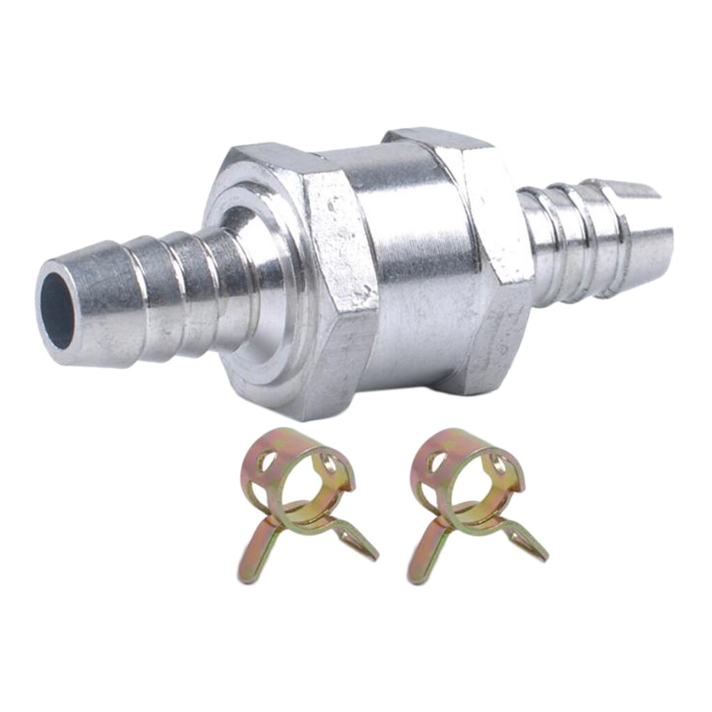 Aluminum Valve Fuel Check Valve For Petrol Gas Oil Diesel Water, 8mm