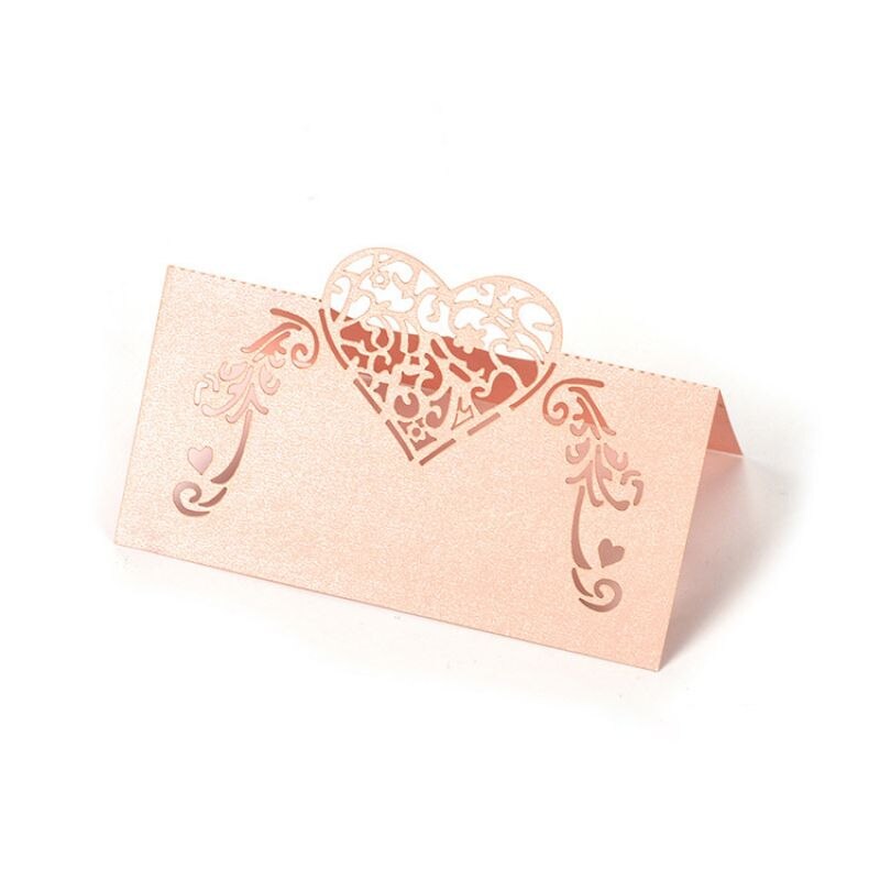 50 Stuks Bruiloft Decoratie Tafel Naam Plaats Kaarten Voor Banketten Evenementen Bruiloft Feestartikelen Wenskaart: P