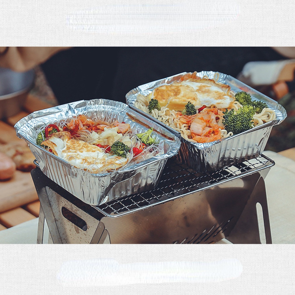 Folding Mini Barbecue Oven Stainless Steel BBQ Grill.Household Outdoor Camping Barbecue Tools Charcoal Stove Detachable Stove