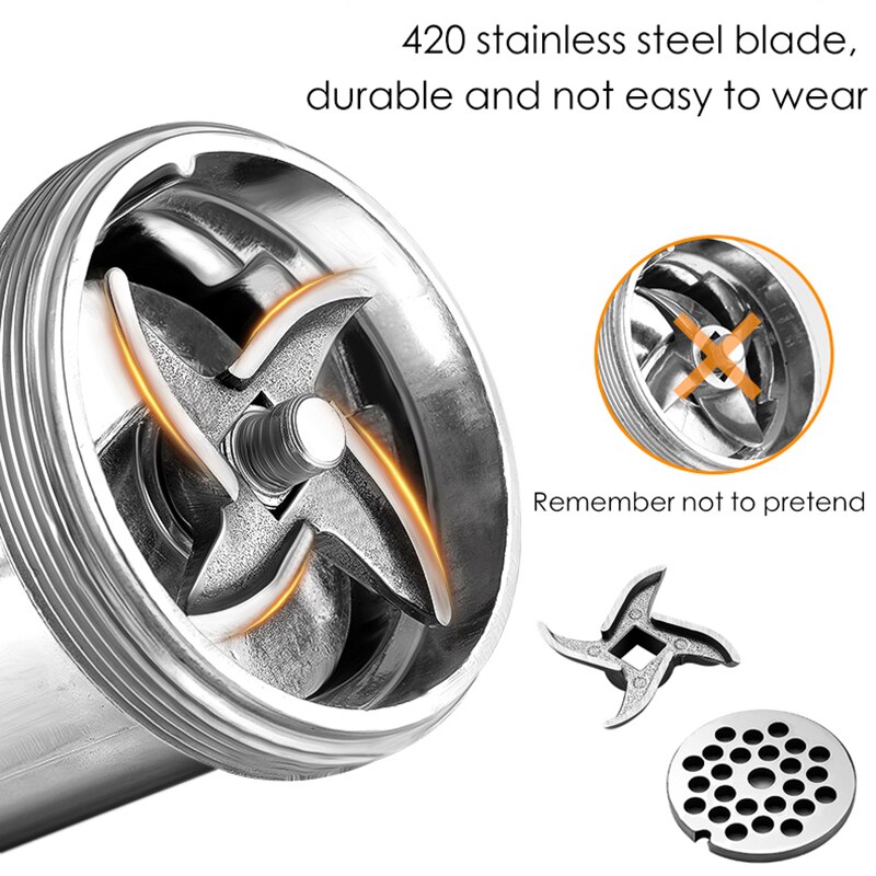 Köksredskap manuell köttkvarn handdriven nötköttnudel pasta köttfärs korv tillverkare prylar aluminium slipmaskin