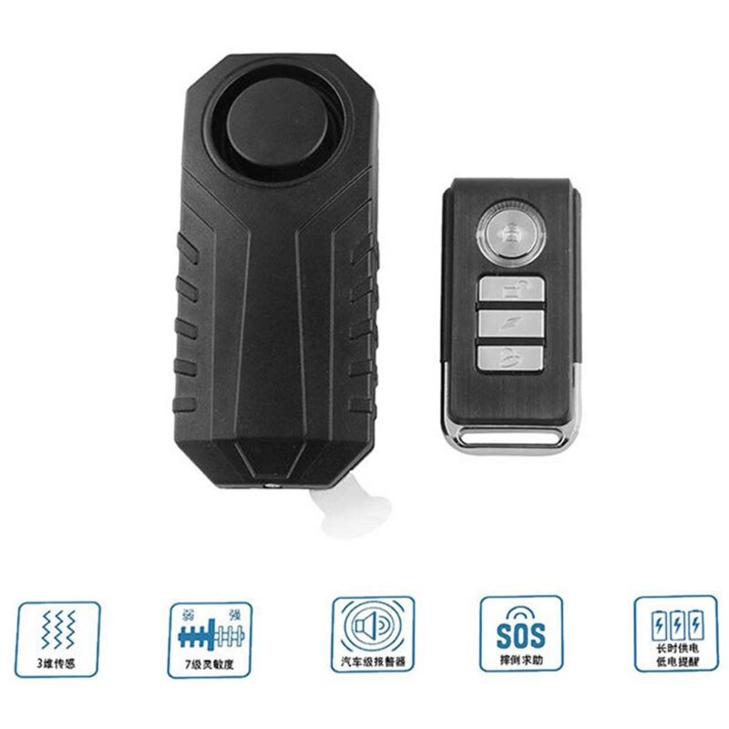 Alarma antirrobo inalámbrica para motocicleta con sistema de Control remoto