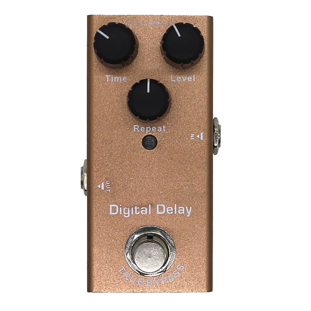 Pedale effetto chitarra elettrica portatile Overdrive fase di distorsione Chorus analogico ritardo digitale accessori per chitarra True Bypass: Digital Delay