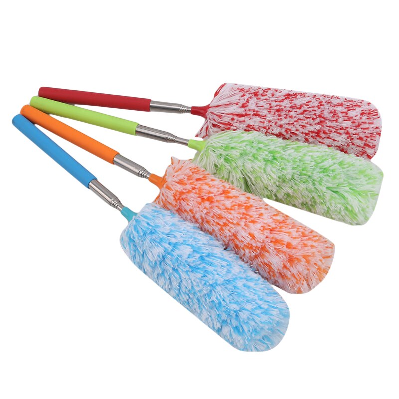 Soft Microfiber Telescopic Duster Brush Static Anti Dusting Brush Home Air-condition Car Furniture Cleaning Tools