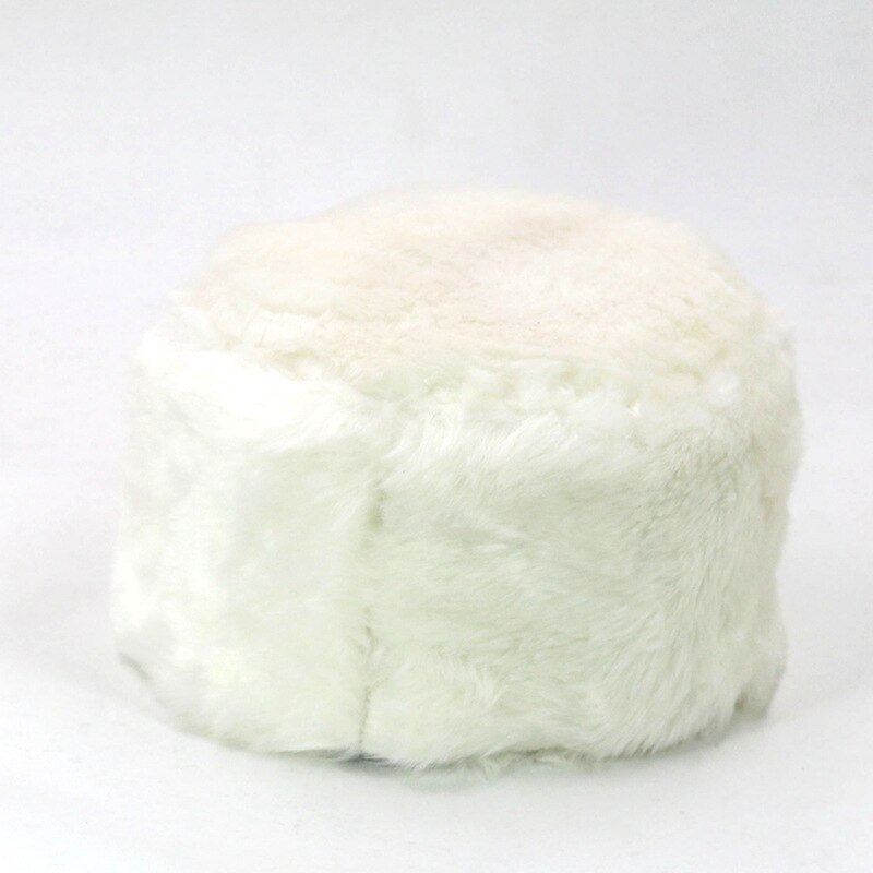 Czapka zimowa ze sztucznego futra czapka grubość ciepła moda rosyjska etniczna czapka zimowa czapka nowe czapki czapka gazeciarza: biały