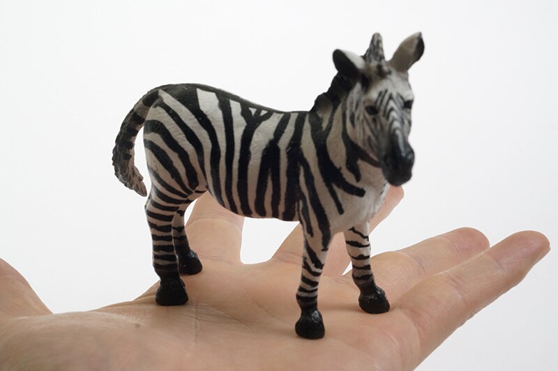 Gli Animali selvatici Modello di Materiali per la Lingua Zona In Età Prescolare Montessori Precoce Educativi Giocattoli IN PVC Giocattoli Montessori: zebra