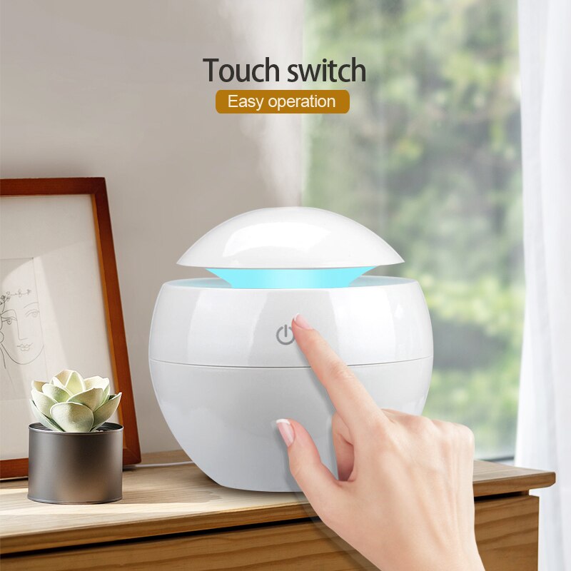 KBAYBO 130ML Ultrasonic aromatherapy essential oil diffuser home electric air purifier humidifier with 7 colors LED lights