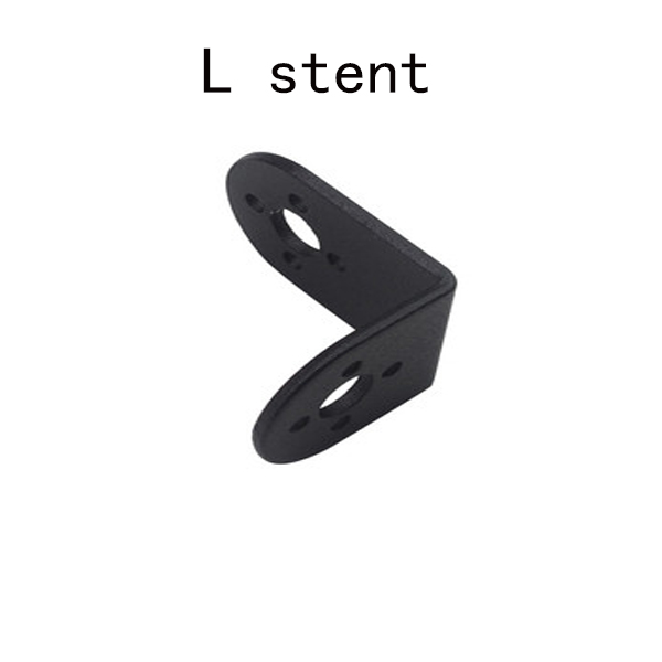 Brazo de Robot negro, accesorio de pieza robótica, plataforma, soporte Servo de viga en U para soporte de rodamiento de dirección Servo estándar, piezas de vapor DIY