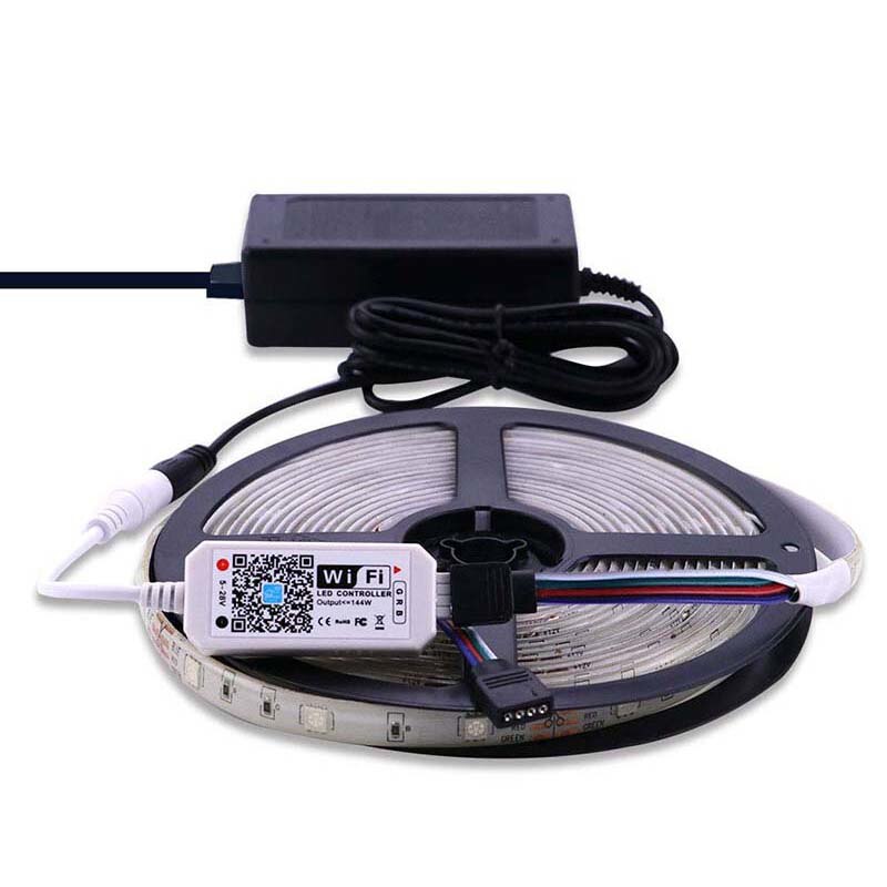 Smart WiFi Controller LED Strip RGB Color Changing Wireless Remote Control Music Compatible with Voice Command Control