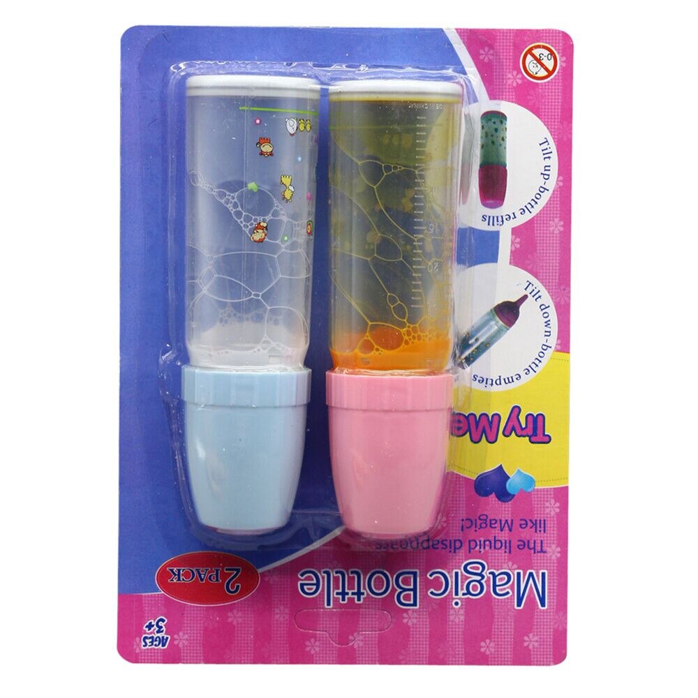 Magic Juice and Milk Bottle Set Baby Dolls Accessories liquid disppears like Magic magically "drink" her bottle Bottle #2