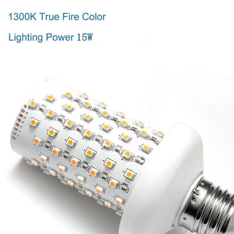 Bombillas LED E27 E26 lámpara LED de llama efecto iluminación de incendio 9W 15W 1 Emulación parpadeante Llama luz 1900K-2200K AC85-265V llama