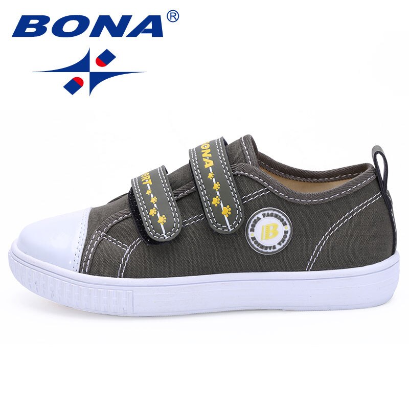 Bona novo estilo crianças sapatos de lona hook & loop meninos sapatos casuais sapatos caminhada ao ar livre tipos confortáveis rápido frete grátis: BROWN / 4.5