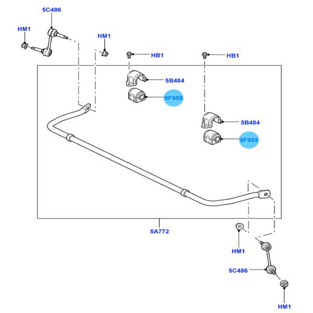 Lr015336 rgx 500060 auton kumi puskuri land rover discovery 3 4 takana vakaaja holkki auto suspensio iskunvaimennin holkki