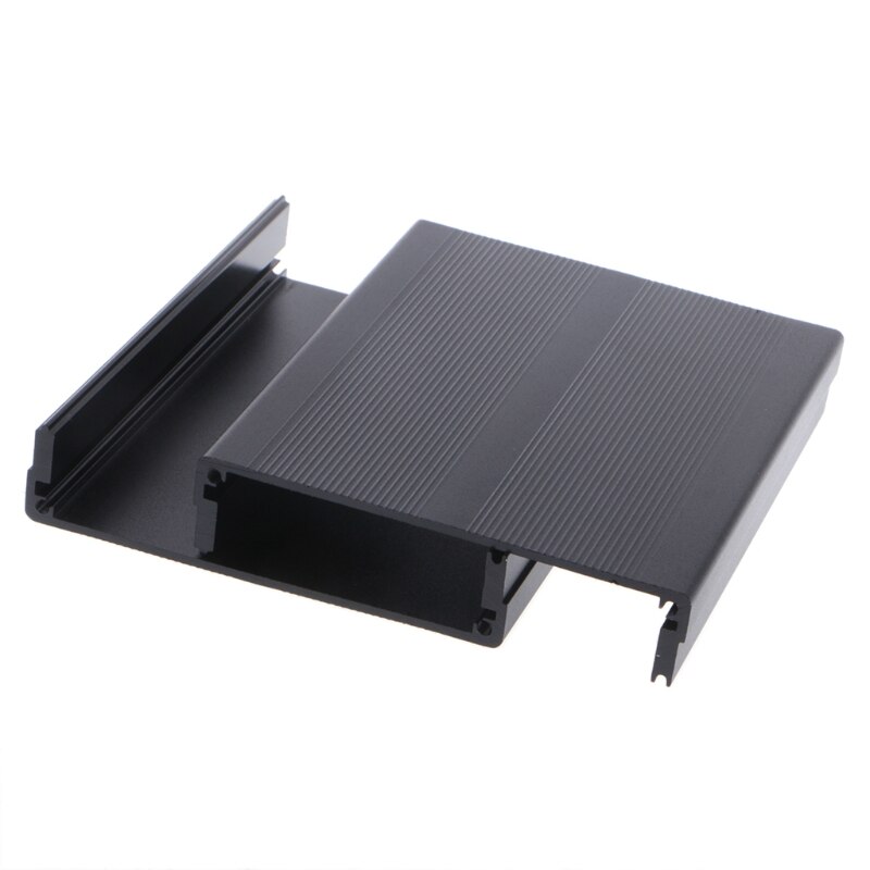 Caja de aluminio caja de proyectos electrónicos DIY caja de instrumentos negra 120x97x40mm