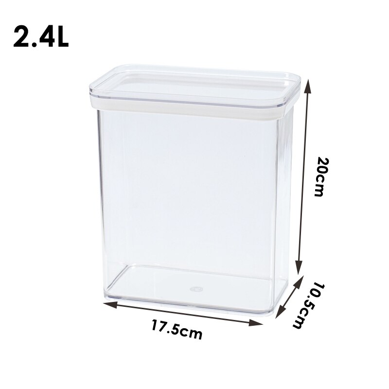 900ml/2.4l/3.4l Clear Food Storage Containers Large Capacity
