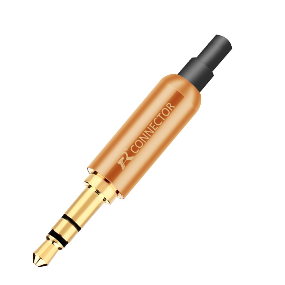20 pièces 3.5mm Plug Audio Jack 3 pôles plaqué or écouteurs adaptateur pour bricolage casque stéréo écouteur ou utilisé pour réparation écouteur