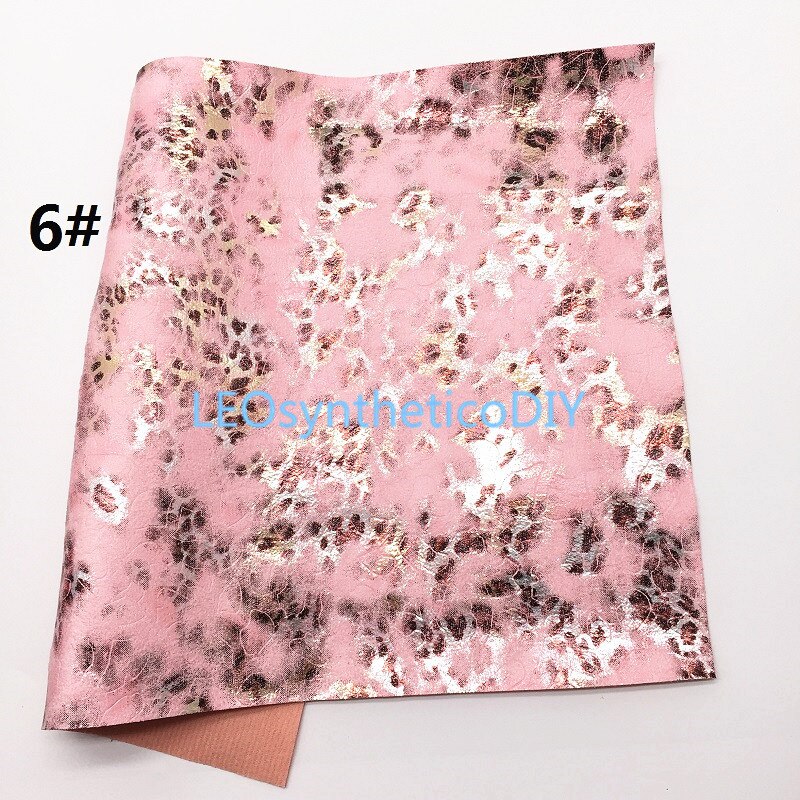 1pc 21 x 29cm luipaardprint imitatieleer stof, synthetisch leer stof leren vellen voor het maken van strikken leosyntheticodiy  t427a