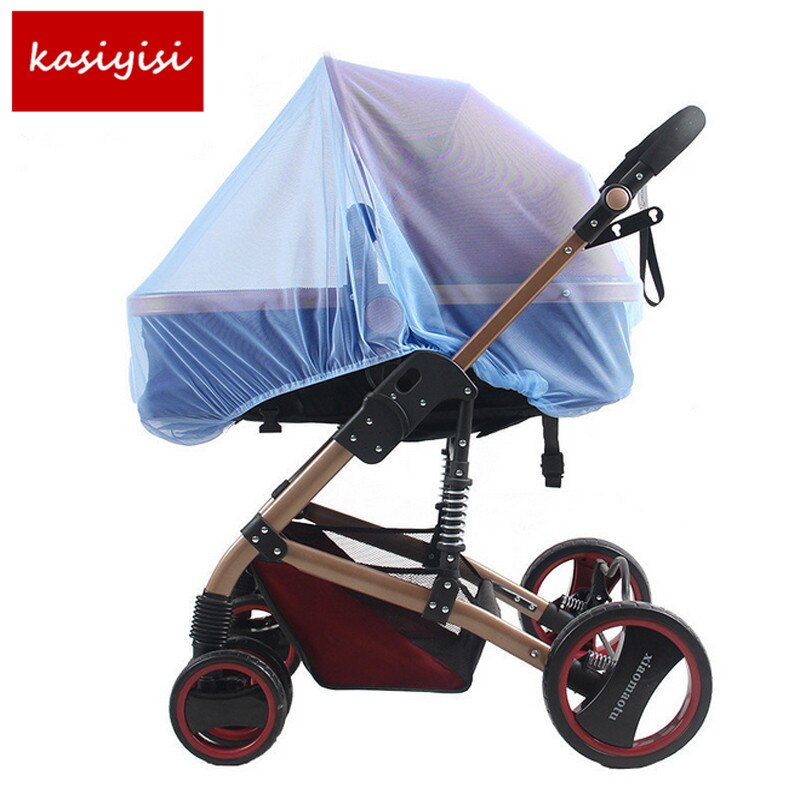 Baby Stroller Crib Netting Cat Mosquito Net Pushchair Cot Moses Basket Pram Carseat Safety Buggy Car Outdoor Protect: blue