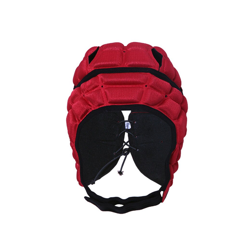 Målmand hjelm bærbar baseball rugby sport rulle hat beskyttelsesudstyr justerbar udendørs træning børn holdbar: M rød